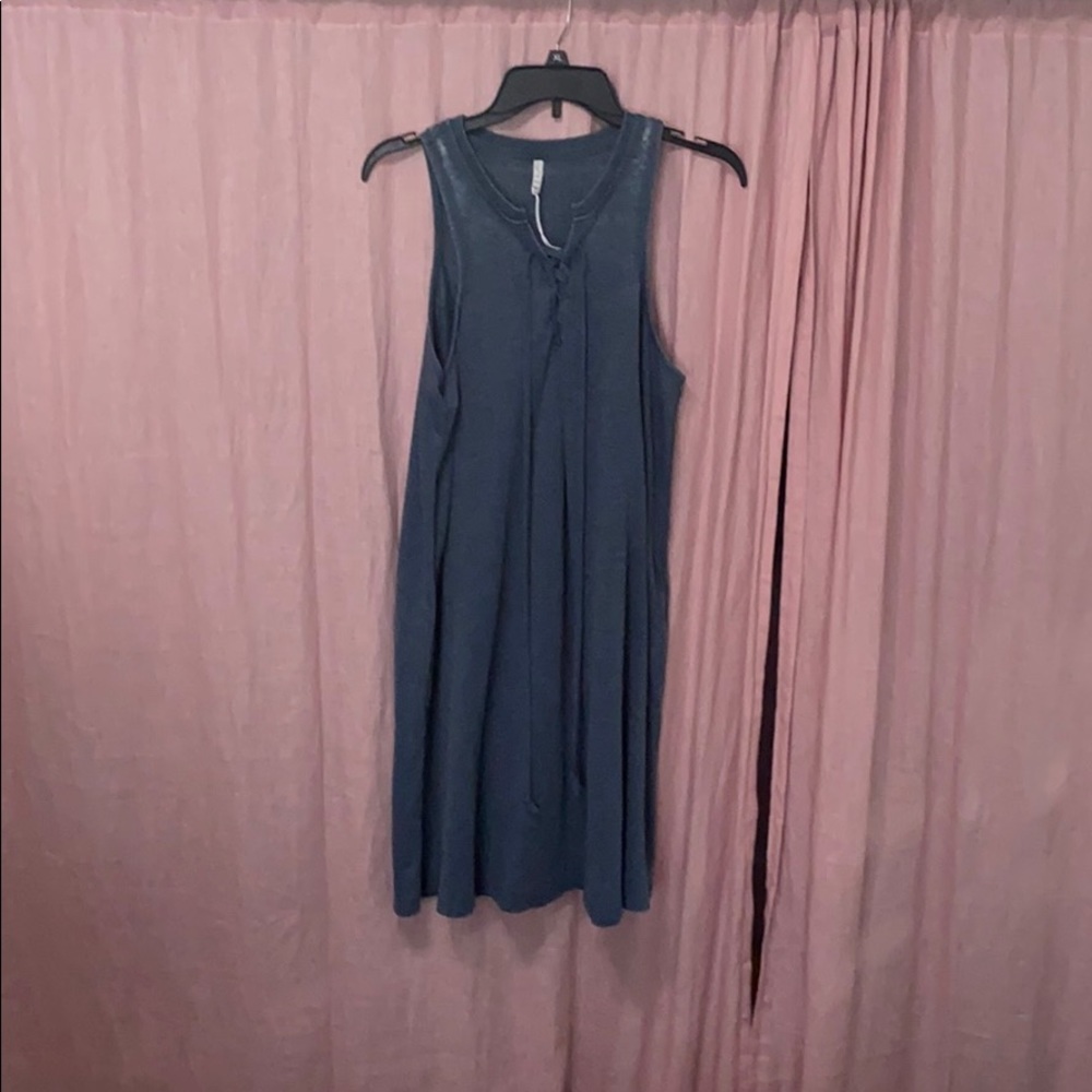Blue tank top dress